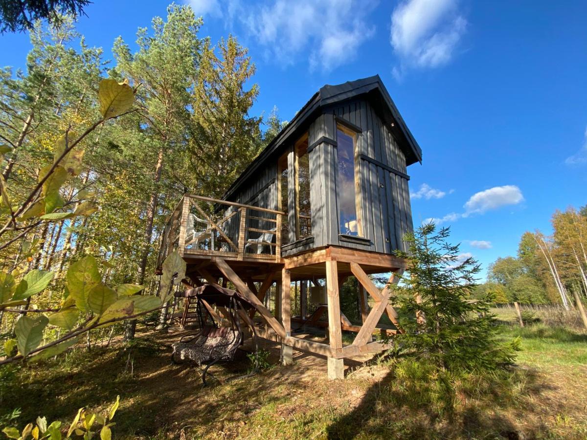 Viking House In The Tree! Jacuzzi, Sauna,Apkure! Lici  Exterior foto