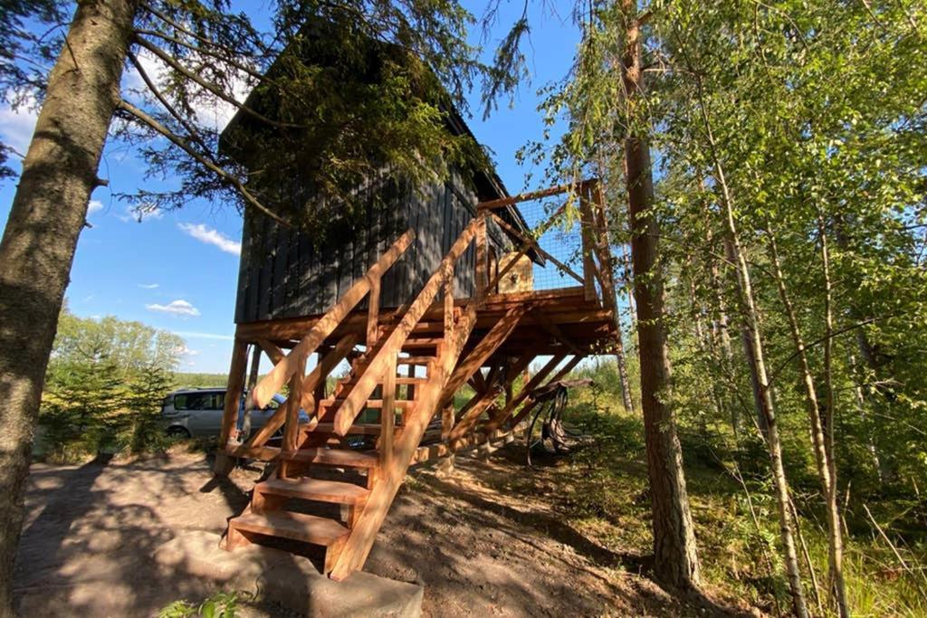 Viking House In The Tree! Jacuzzi, Sauna,Apkure! Lici  Exterior foto